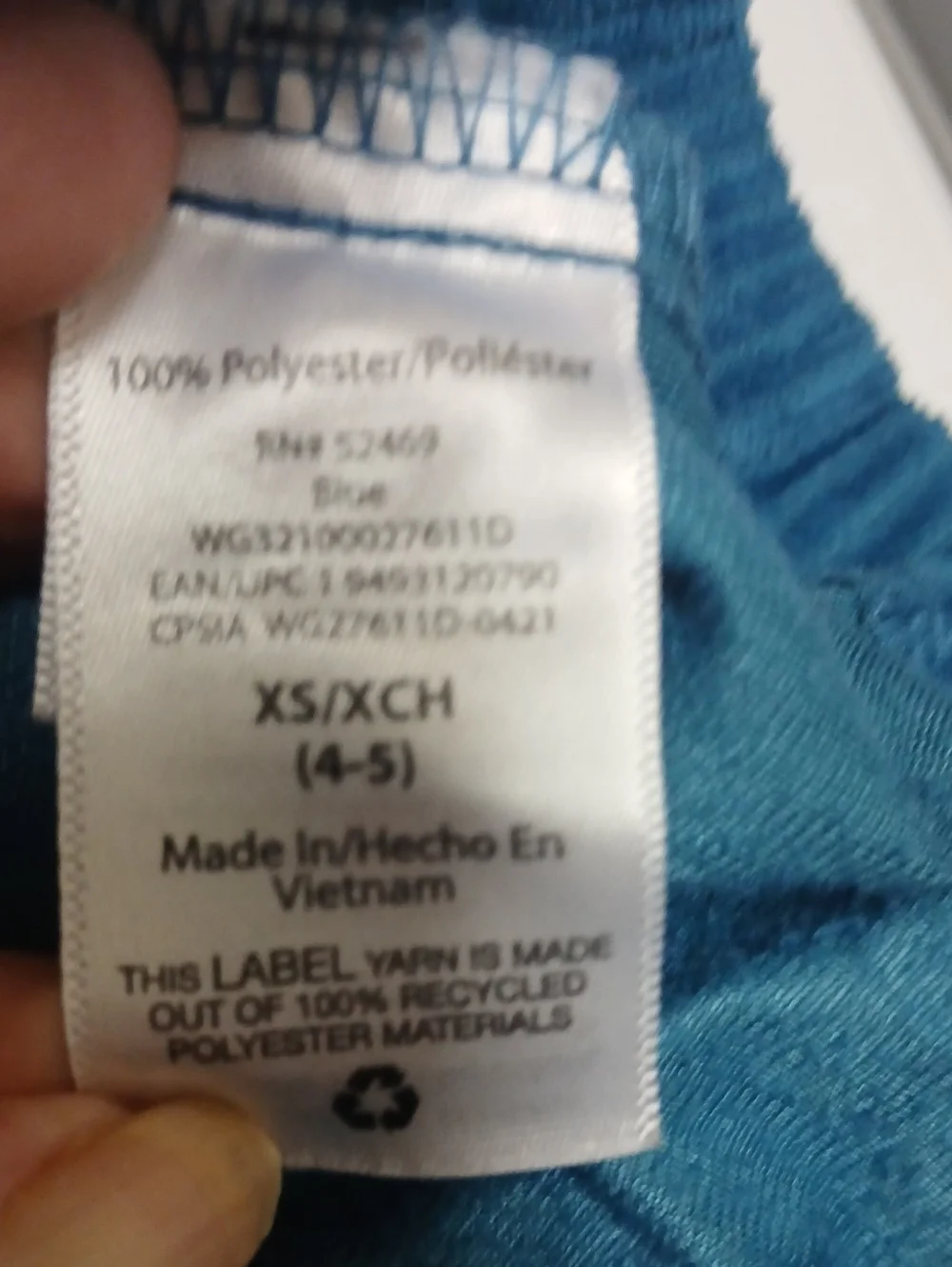 WONDER NATION Girls Overall Bibbed Style Dress Corduory Style Blue Size XS (4-5)